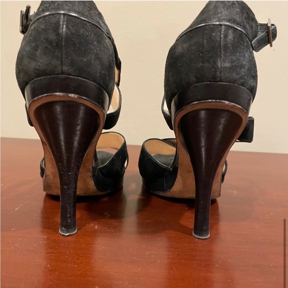 37.5 Jimmy Choo Suede Strappy Heeled Sandal - Picture 4 of 6